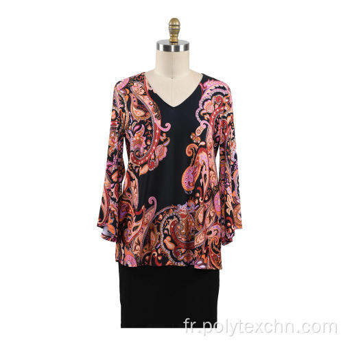 T-shirt femme automne Fix Print Loose Tops